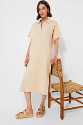 Tan Channing Polo Midi Dress